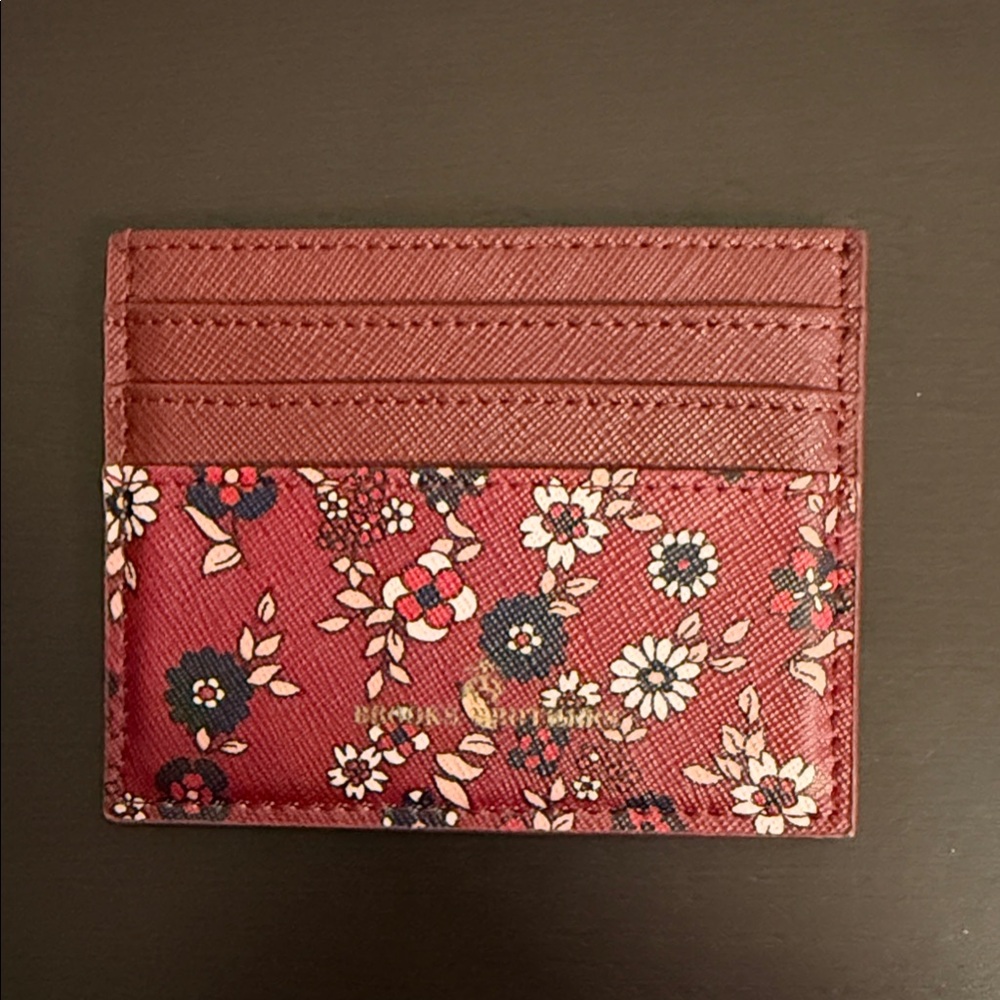 Brooks Brothers  Floral Card Holder